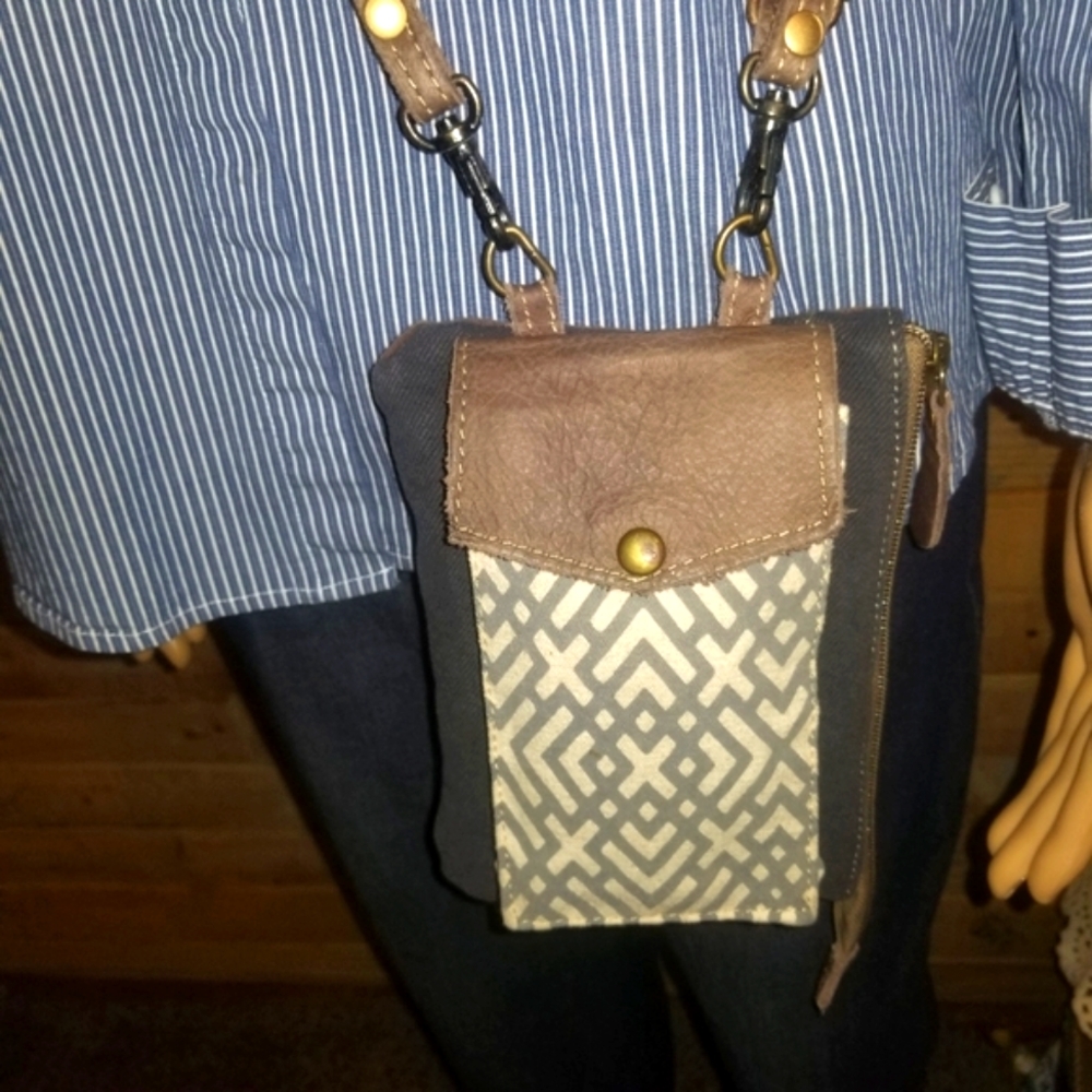 Myra bag crossbody with removable/adjustable strap and outside phone pocket